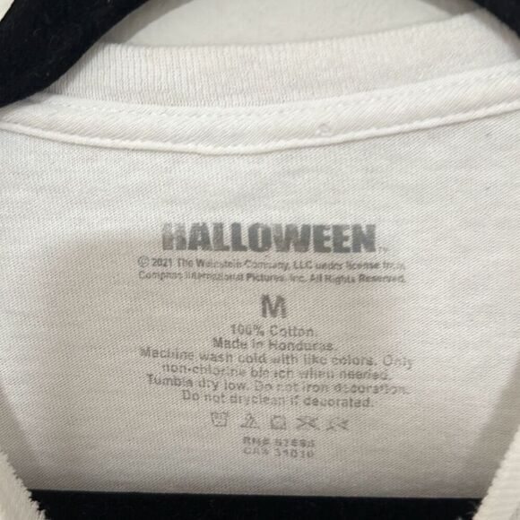 Halloween Mens White Michael Myers H is for Halloween Horror Tee T-Shirt Medium - Picture 4 of 5
